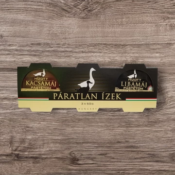 Páratlan ízek 2+1 (3x50g) liba, kacsamáj pástétom